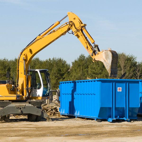 what size residential dumpster rentals are available in North Coventry PA